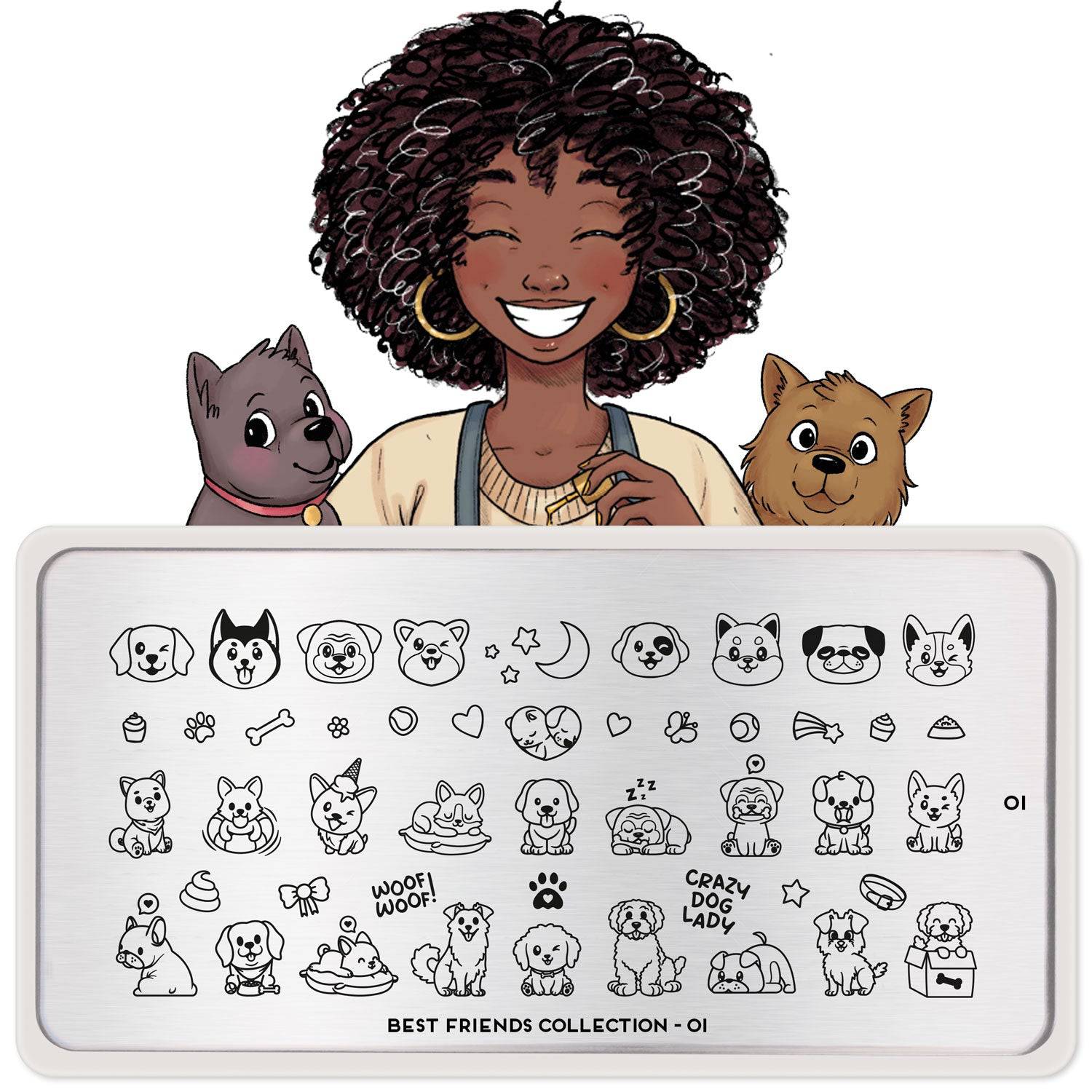 Best Friends 01 ✦ Nail Stamping Plate - MoYou London