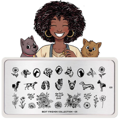 Best Friends 03 ✦ Nail Stamping Plate - MoYou London