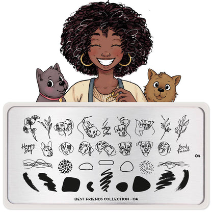 Best Friends 04 ✦ Nail Stamping Plate - MoYou London