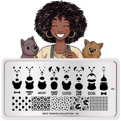 Best Friends 05 ✦ Nail Stamping Plate - MoYou London