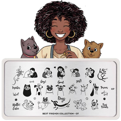 Best Friends 07 ✦ Nail Stamping Plate - MoYou London