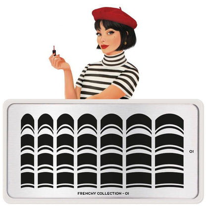 NEW Frenchy 01 ✦ Nail Stamping Plate - MoYou London