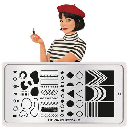 NEW Frenchy 02 ✦ Nail Stamping Plate - MoYou London