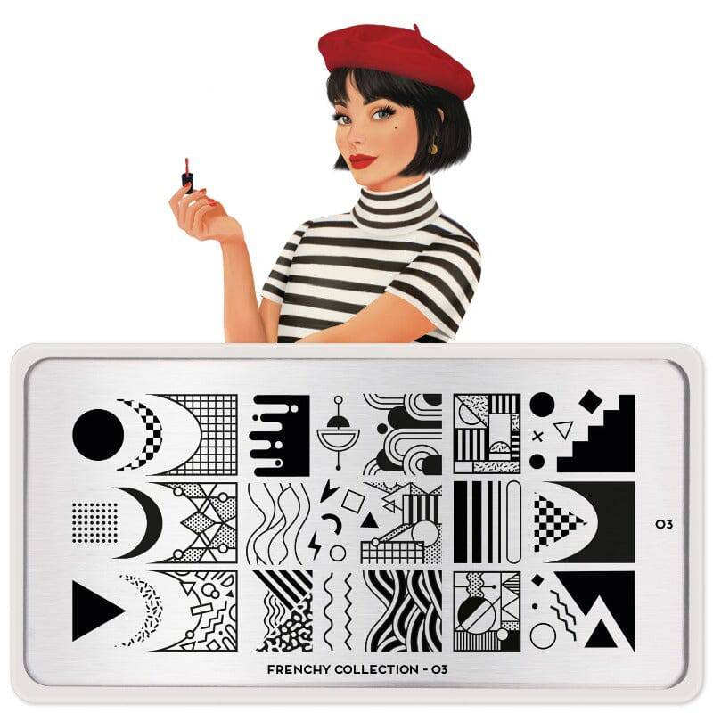 NEW Frenchy 03 ✦ Nail Stamping Plate - MoYou London