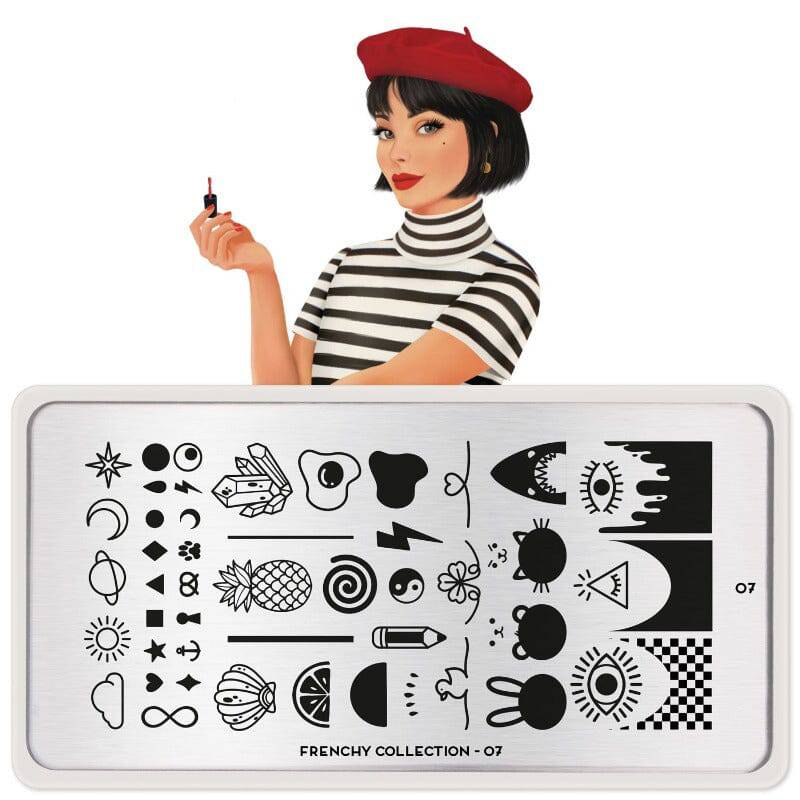 NEW Frenchy 07 ✦ Nail Stamping Plate - MoYou London