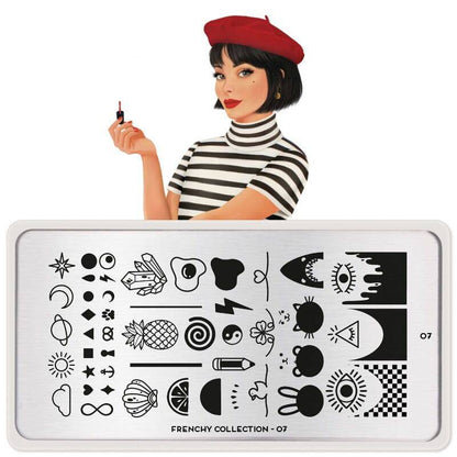 NEW Frenchy 07 ✦ Nail Stamping Plate - MoYou London