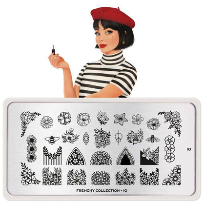 NEW Frenchy 10 ✦ Nail Stamping Plate - MoYou London