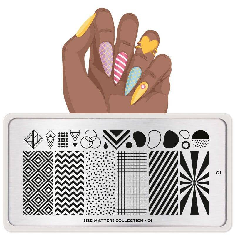 Size Matters 01 ✦ Nail Stamping Plate - MoYou London