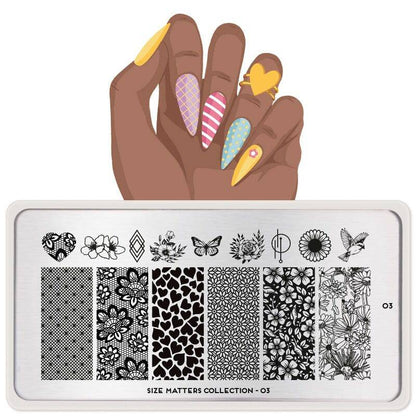 Size Matters 03 ✦ Nail Stamping Plate - MoYou London