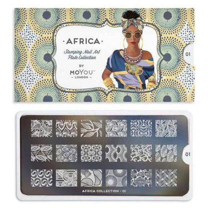 Africa 01 ✦ Nail Stamping Plate - MoYou London