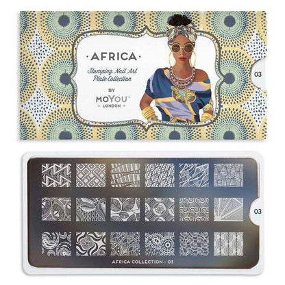 Africa 03 ✦ Nail Stamping Plate - MoYou London
