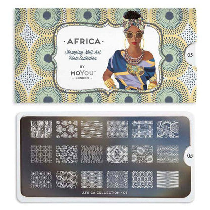 Africa 05 ✦ Nail Stamping Plate - MoYou London