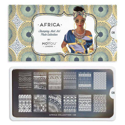 Africa 08 ✦ Nail Stamping Plate - MoYou London