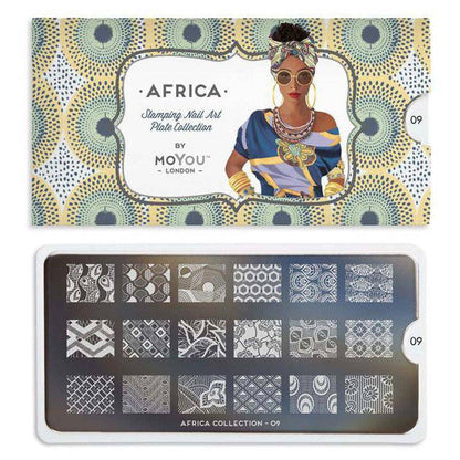 Africa 09 ✦ Nail Stamping Plate - MoYou London