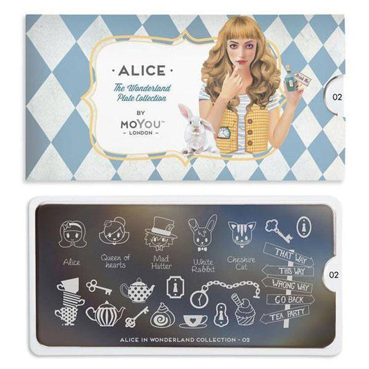 Alice 02 ✦ Nail Stamping Plate - MoYou London