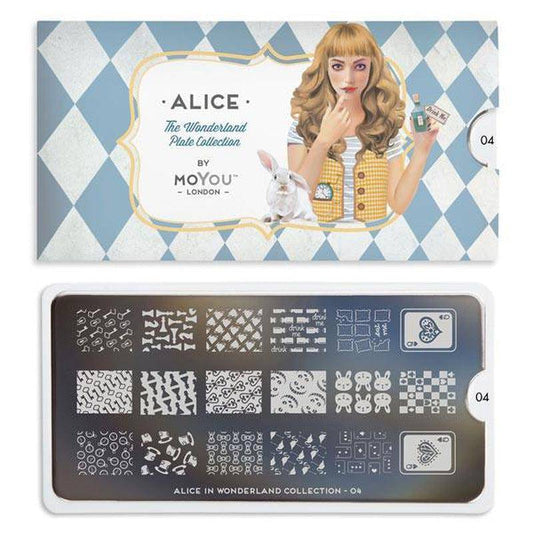 Alice 04 ✦ Nail Stamping Plate - MoYou London