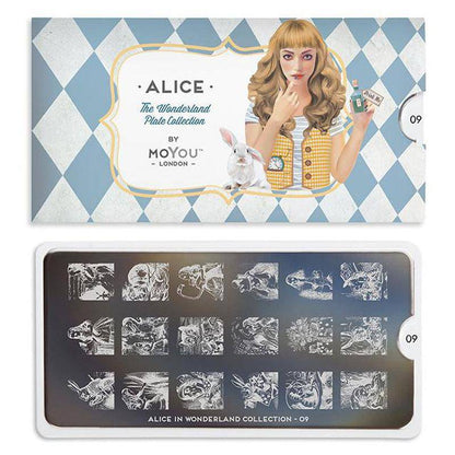 Alice 09 ✦ Nail Stamping Plate - MoYou London