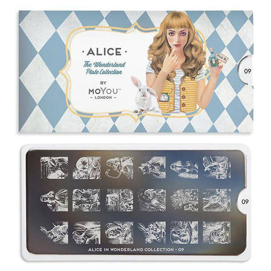 Alice 09 ✦ Nail Stamping Plate - MoYou London