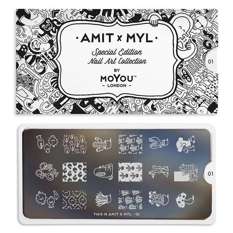 Amit x MYL 01-Stencil-stamping-Nail Art Stencil-MoYou London