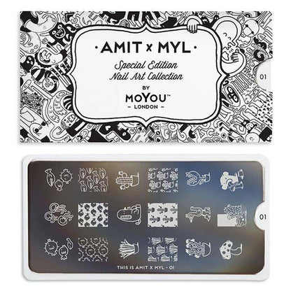 Amit x MYL 01-Stencil-stamping-Nail Art Stencil-MoYou London