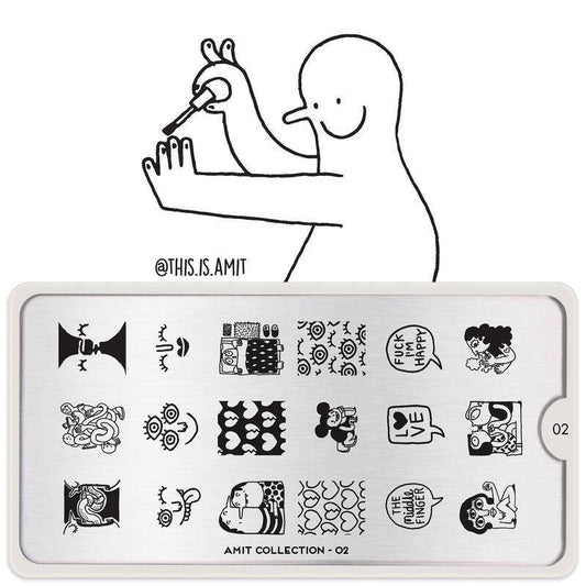 Amit x MYL 02-Stencil-stamping-Nail Art Stencil-MoYou London