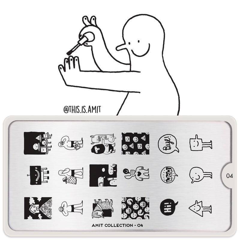 Amit x MYL 04-Stencil-stamping-Nail Art Stencil-MoYou London