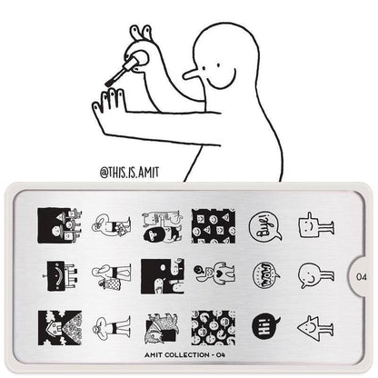 Amit x MYL 04-Stencil-stamping-Nail Art Stencil-MoYou London