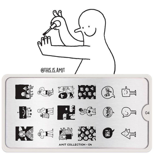 Amit x MYL 04-Stencil-stamping-Nail Art Stencil-MoYou London
