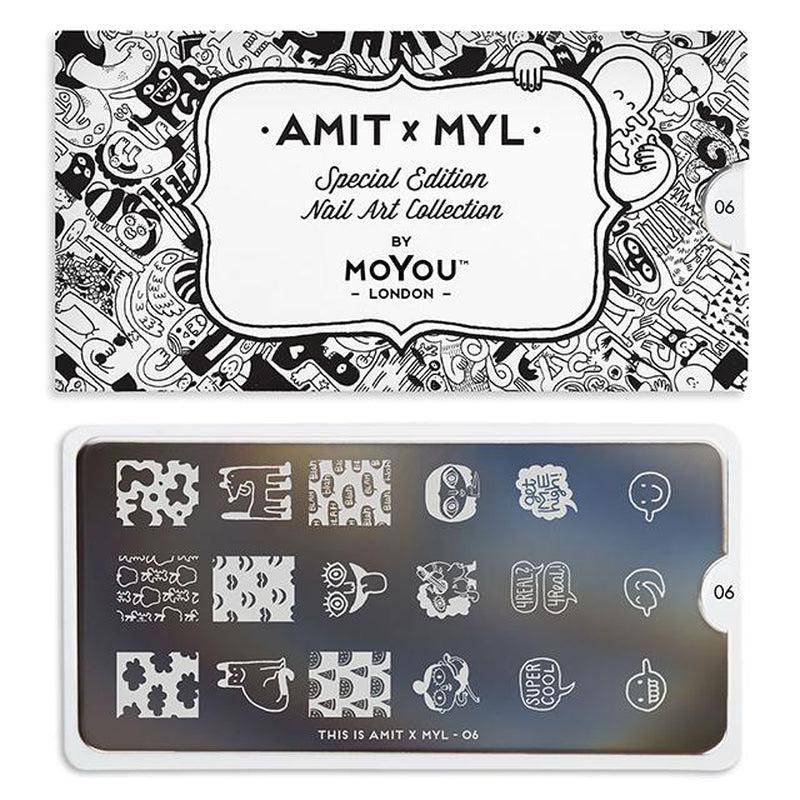Amit x MYL 06 Nail Art Stencil MoYou London 