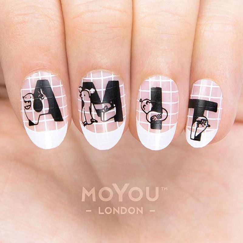 Amit x MYL 07 Nail Art Stencil MoYou London 