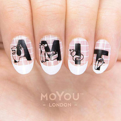 Amit x MYL 07 Nail Art Stencil MoYou London 