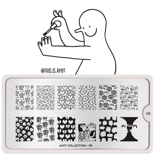 Amit x MYL 08-Stencil-stamping-Nail Art Stencil-MoYou London