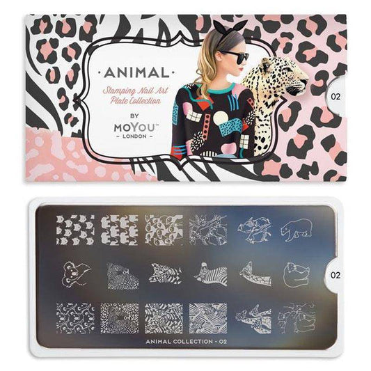 Animal 02 ✦ Nail Stamping Plate - MoYou London