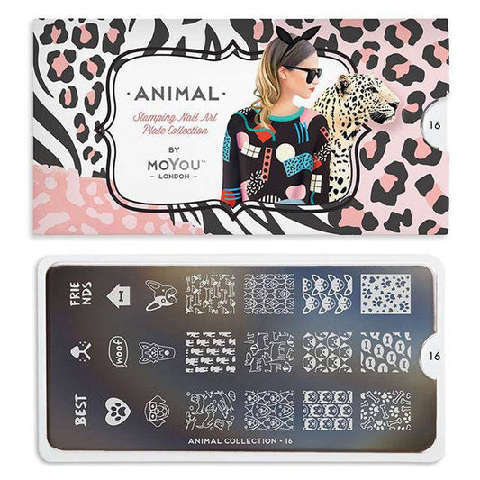 Animal 16 ✦ Nail Stamping Plate - MoYou London