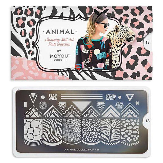 Animal 18 ✦ Nail Stamping Plate - MoYou London