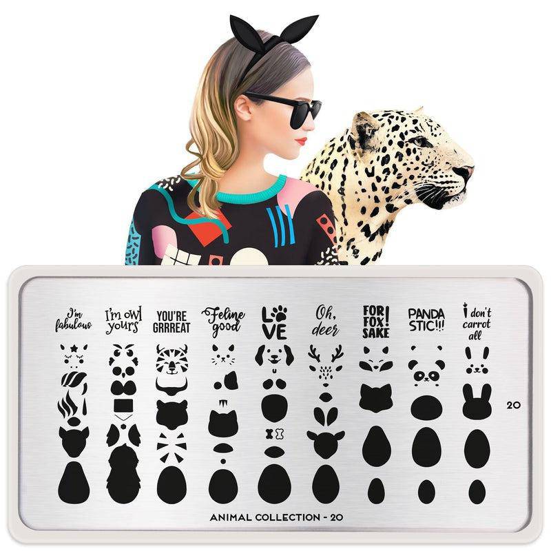 Animal 20 ✦ Nail Stamping Plate - MoYou London