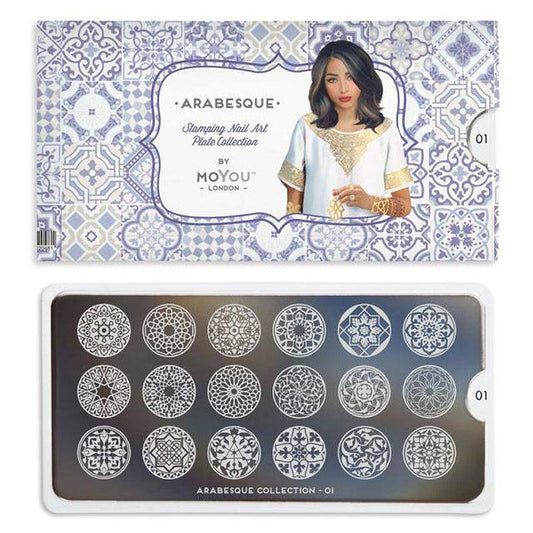 Arabesque 01 ✦ Nail Stamping Plate - MoYou London