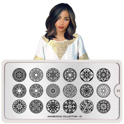 Arabesque 01 ✦ Nail Stamping Plate - MoYou London