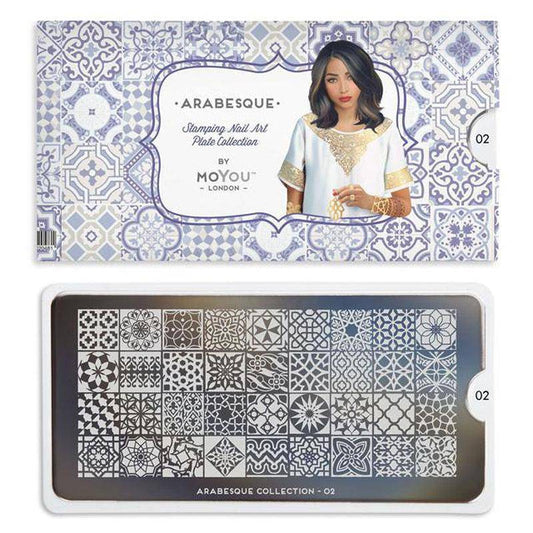 Arabesque 02 ✦ Nail Stamping Plate - MoYou London