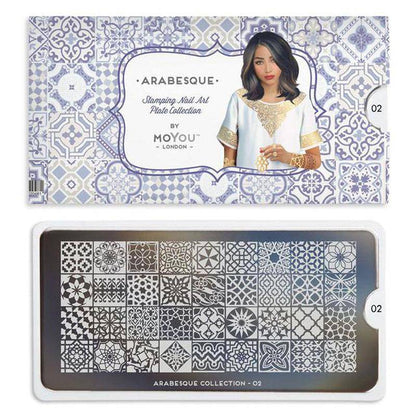 Arabesque 02 ✦ Nail Stamping Plate - MoYou London