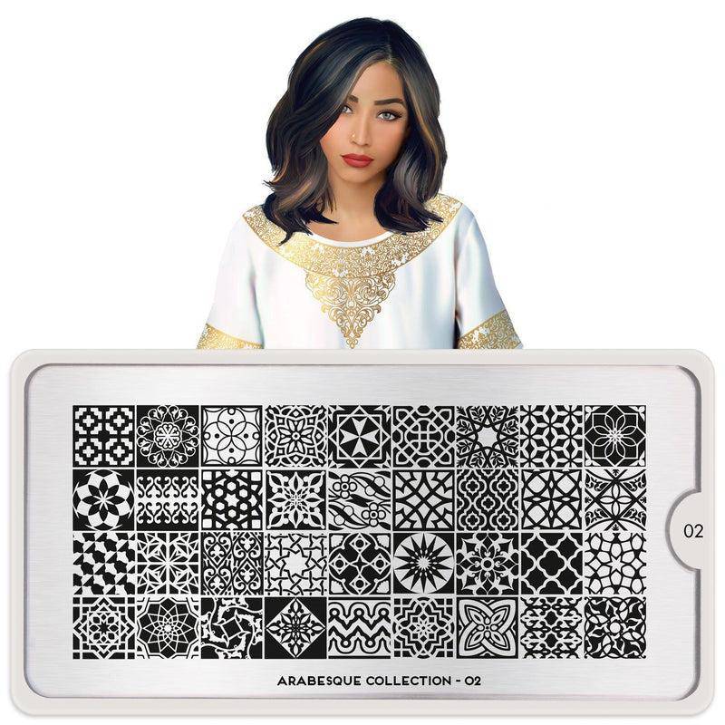 Arabesque 02 ✦ Nail Stamping Plate - MoYou London