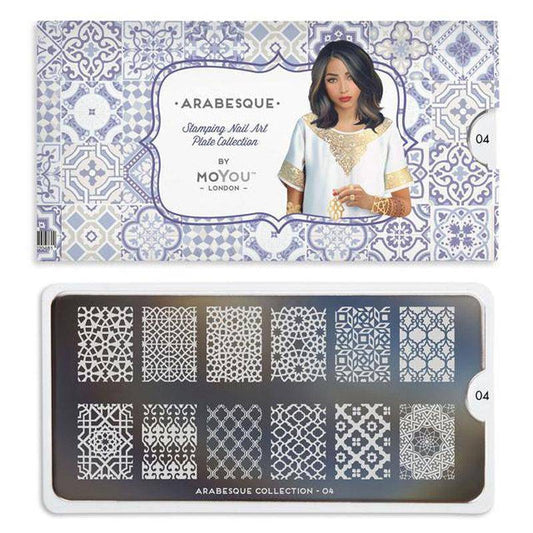 Arabesque 04 ✦ Nail Stamping Plate - MoYou London