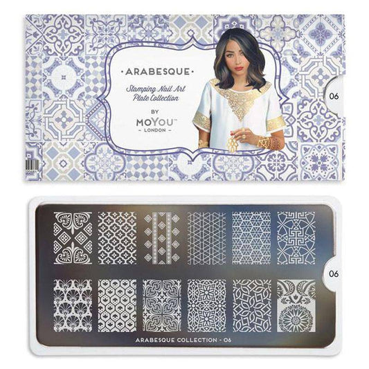 Arabesque 06 ✦ Nail Stamping Plate - MoYou London
