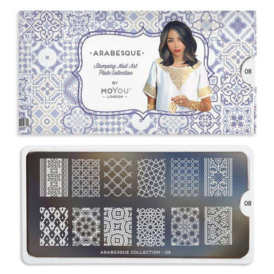 Arabesque 08 ✦ Nail Stamping Plate - MoYou London