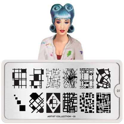 Artist 01 ✦ Nail Stamping Plate - MoYou London