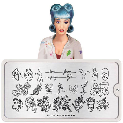 Artist 29 ✦ Nail Stamping Plate - MoYou London