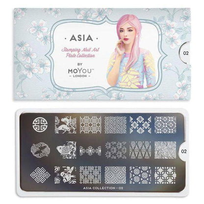 Asia 02 ✦ Nail Stamping Plates - MoYou London