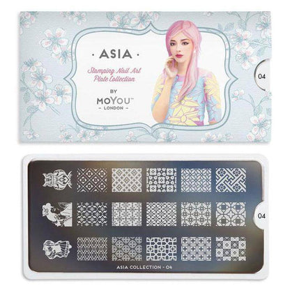 Asia 04 ✦ Nail Stamping Plates - MoYou London