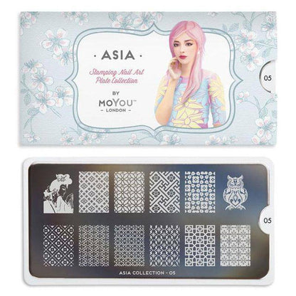 Asia 05 ✦ Nail Stamping Plates - MoYou London