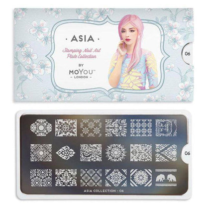 Asia 06 ✦ Nail Stamping Plates - MoYou London